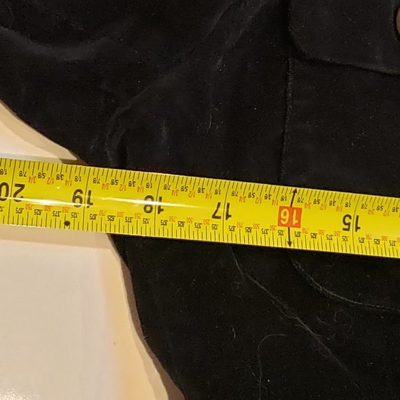 London Jean Black Velvet blazer with bronze buttons - Picture 15 of 15